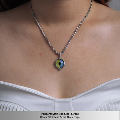 Custom Two Eyes, One Love Necklace