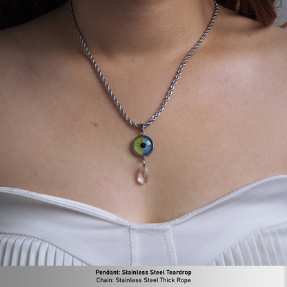 Custom Two Eyes, One Love Necklace